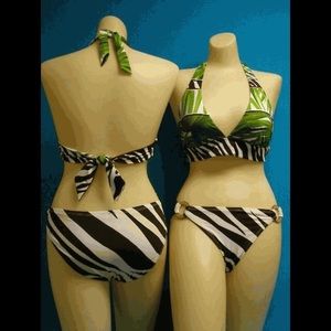 6, 8, 14, 16 Jantzen triangle bikini top brown